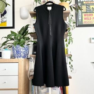 KATE SPADE skater dress, half zip front, sweater like material. LIKE NEW!